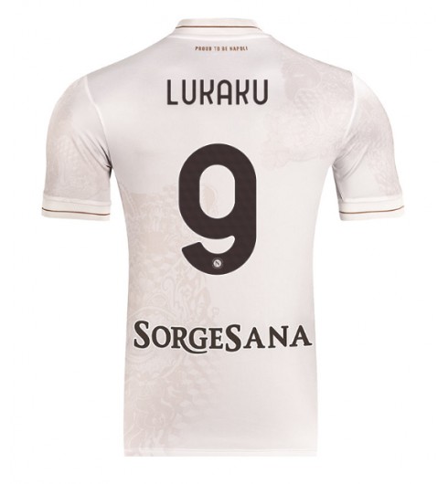 Moške Nogometnih dresov SSC Napoli Romelu Lukaku #9 Gostujoči 2025-26 Kratki rokavi Moške Nogometnih dresov SSC Napoli Romelu Lukaku #9 Gostujoči 2025-26 Kratki rokavi